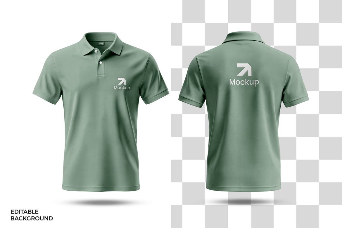 High Quality Polo Shirt Mockup