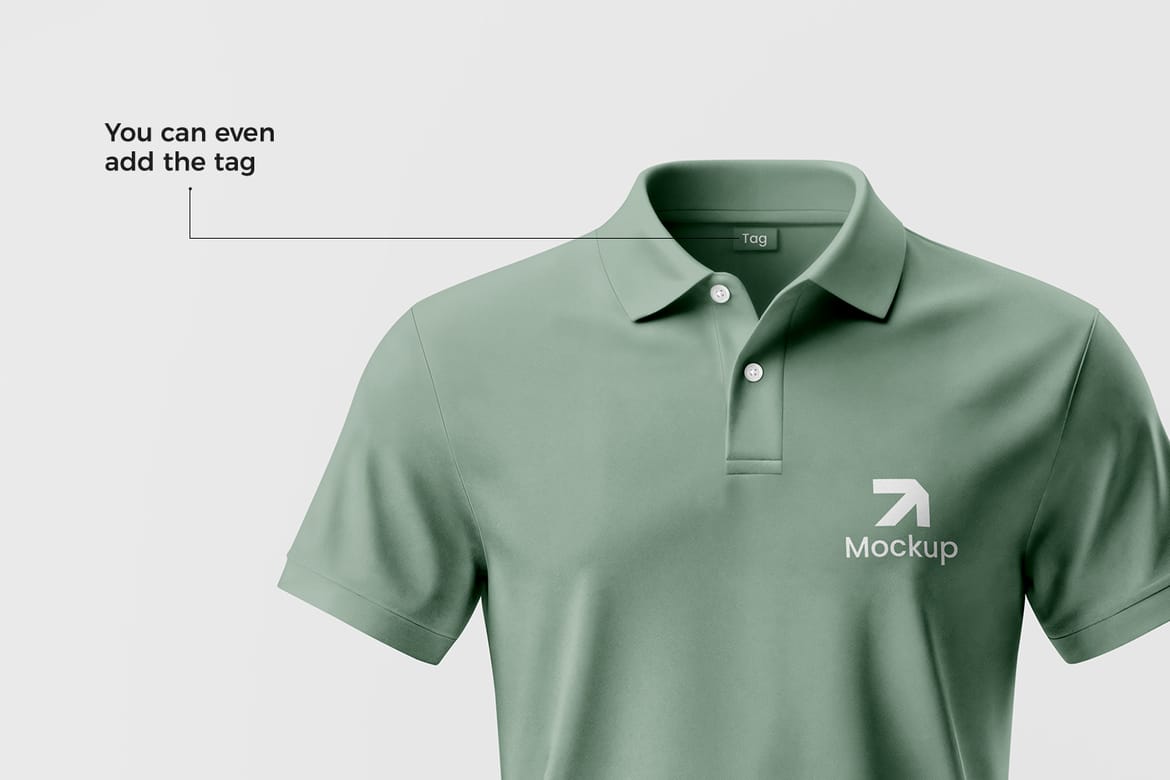 High Quality Polo Shirt Mockup