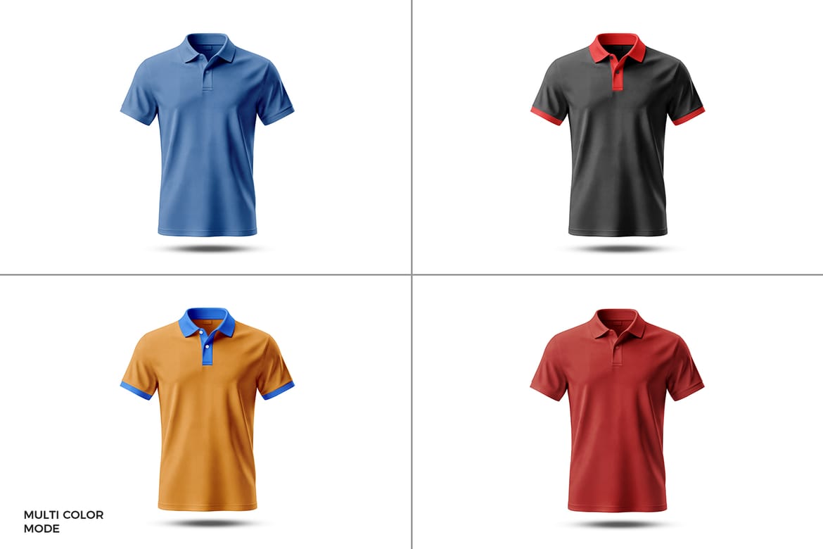 High Quality Polo Shirt Mockup