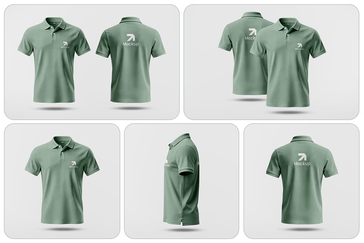 High Quality Polo Shirt Mockup