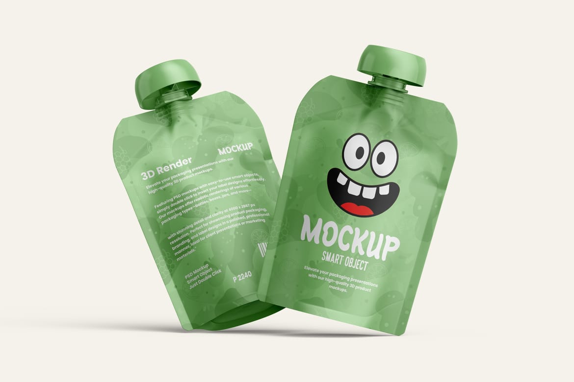 Doypack Spout Pouch Mockup