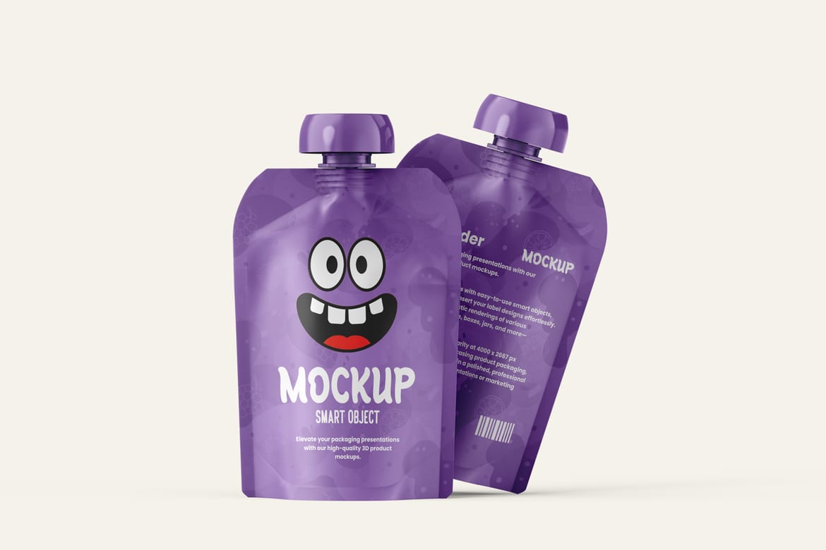Doypack Spout Pouch Mockup