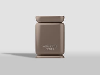 Metal Bottle Perfume Free Mockup