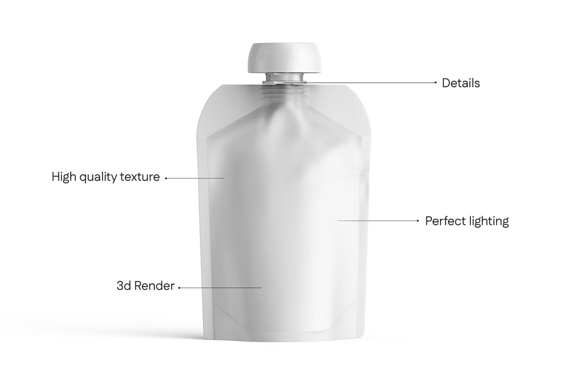 Doypack Spout Pouch Mockup