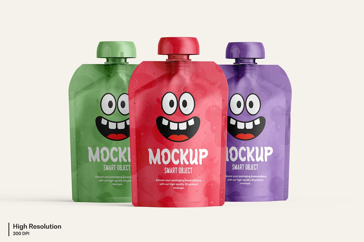 Doypack Spout Pouch Mockup