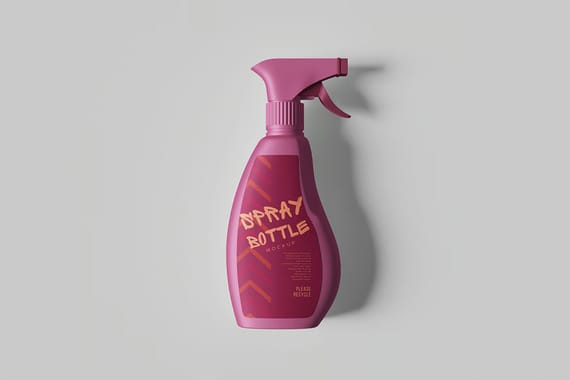 Spray Bottle Mockup