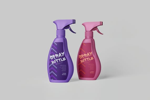 Spray Bottle Mockup