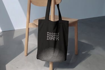 Minimalist Wooden Chair Tote Bag Mockup