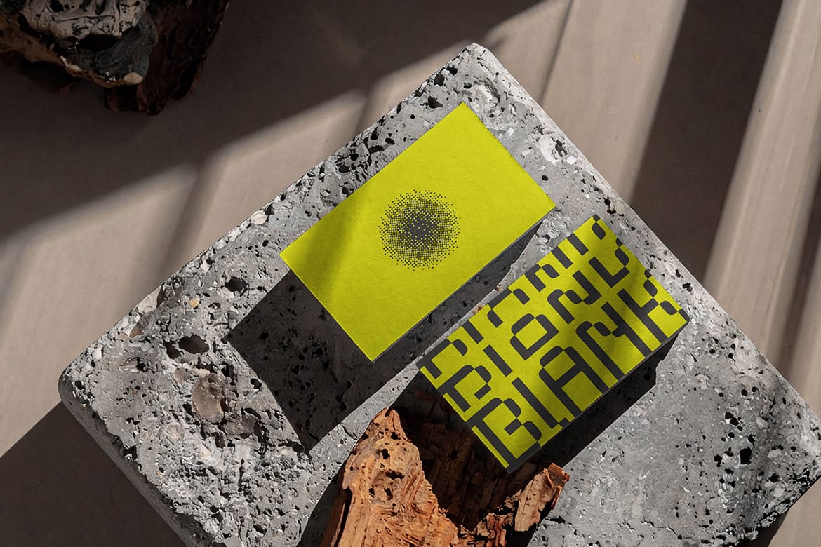 Minimalist Concrete Card Mockup