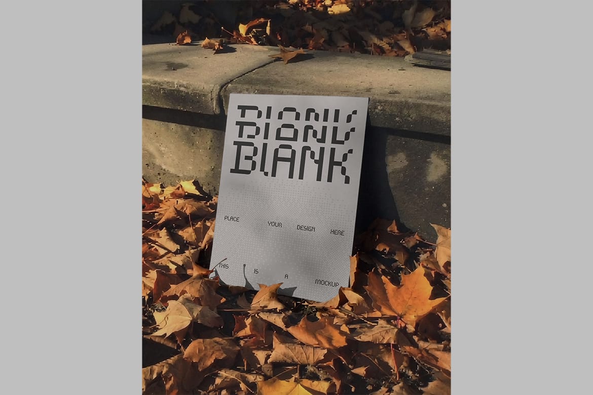 Autumn Leaves Poster Mockup