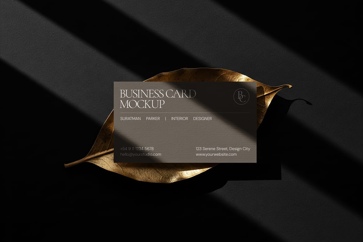 Premium Business Card Mockup