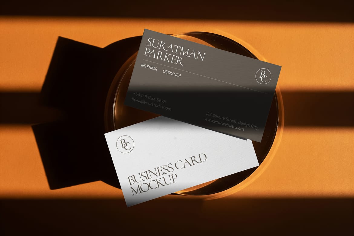 Premium Business Card Mockup