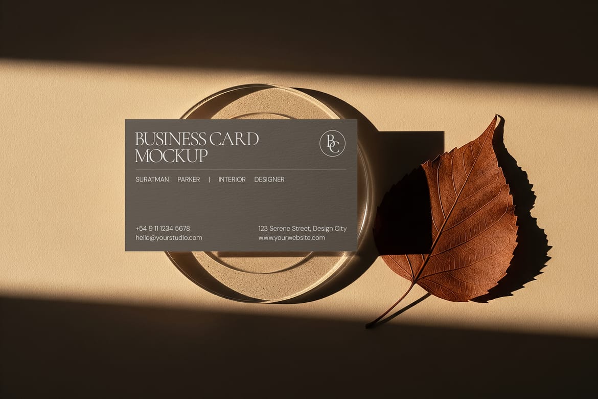 Premium Business Card Mockup