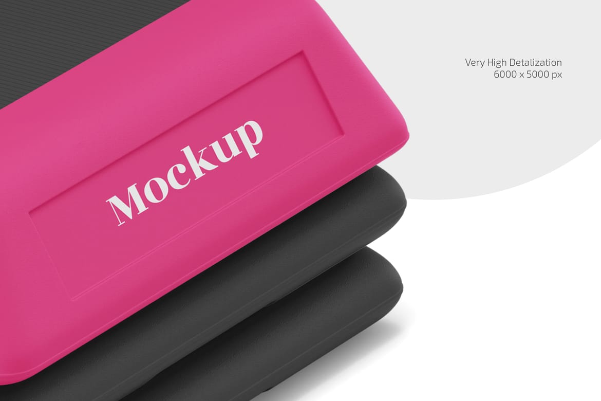 Aerobic Step Platform Mockup Set