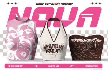 Y2K Women Apparel Mockup