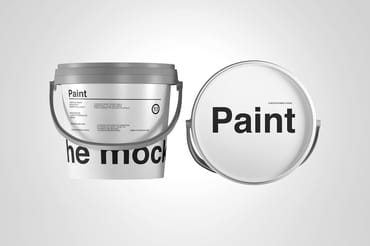 Paint Bucket Container Mockup Set
