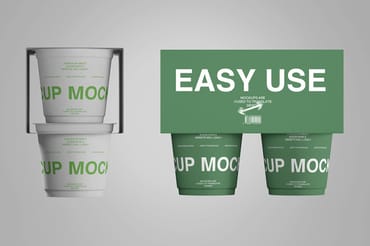 Paper Cup Branding Mockup Set