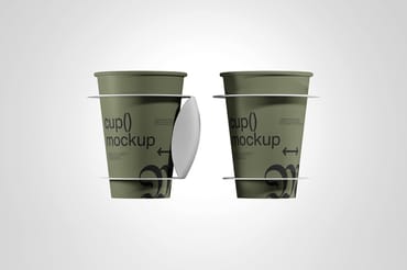 Paper Cup Sleeve Mockup Set