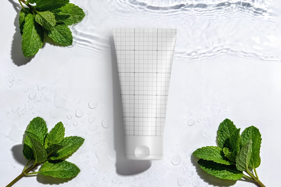 Natural Cosmetic Tube Mockup
