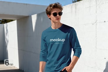 Long Sleeve T-Shirt Mockup