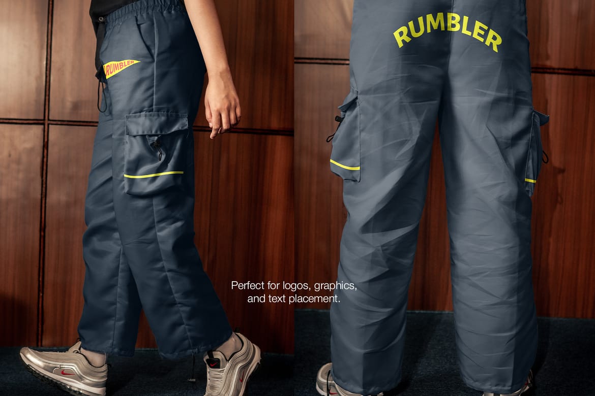 Cargo Pants Mockup (With Model)