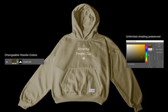 Boxy Hoodie Mockup Bundle