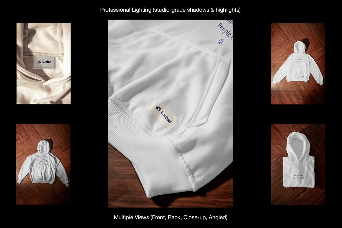 Boxy Hoodie Mockup Bundle
