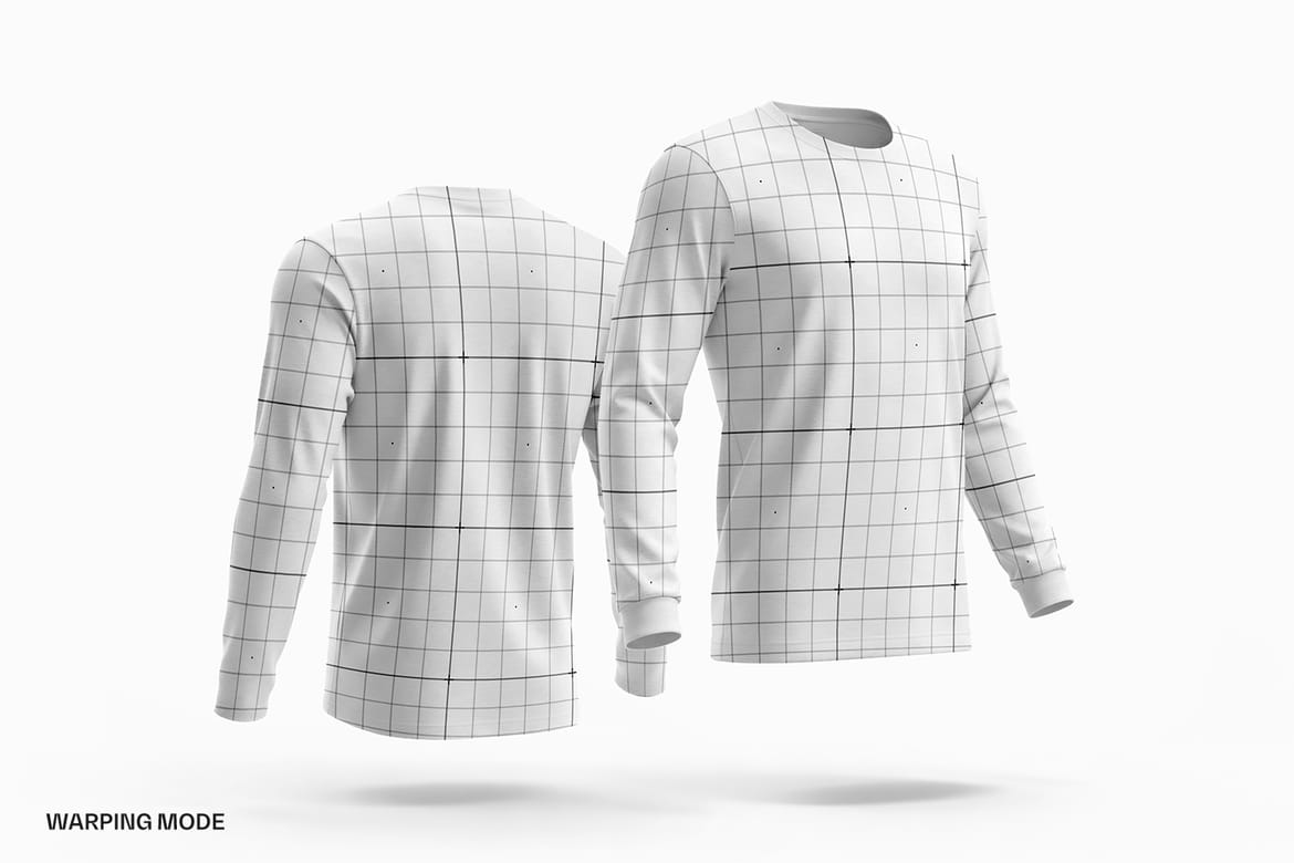 High Quality Long Sleeve T-Shirt Mockup