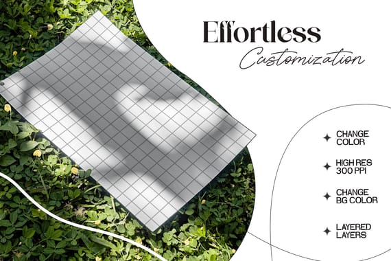 A3 Poster Mockup ( On grass )