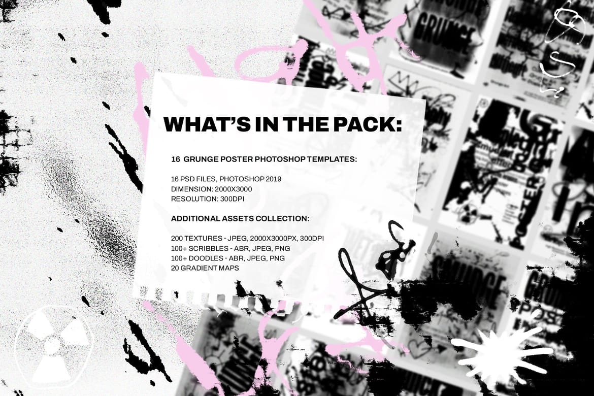 16 Ink Poster PS Templates