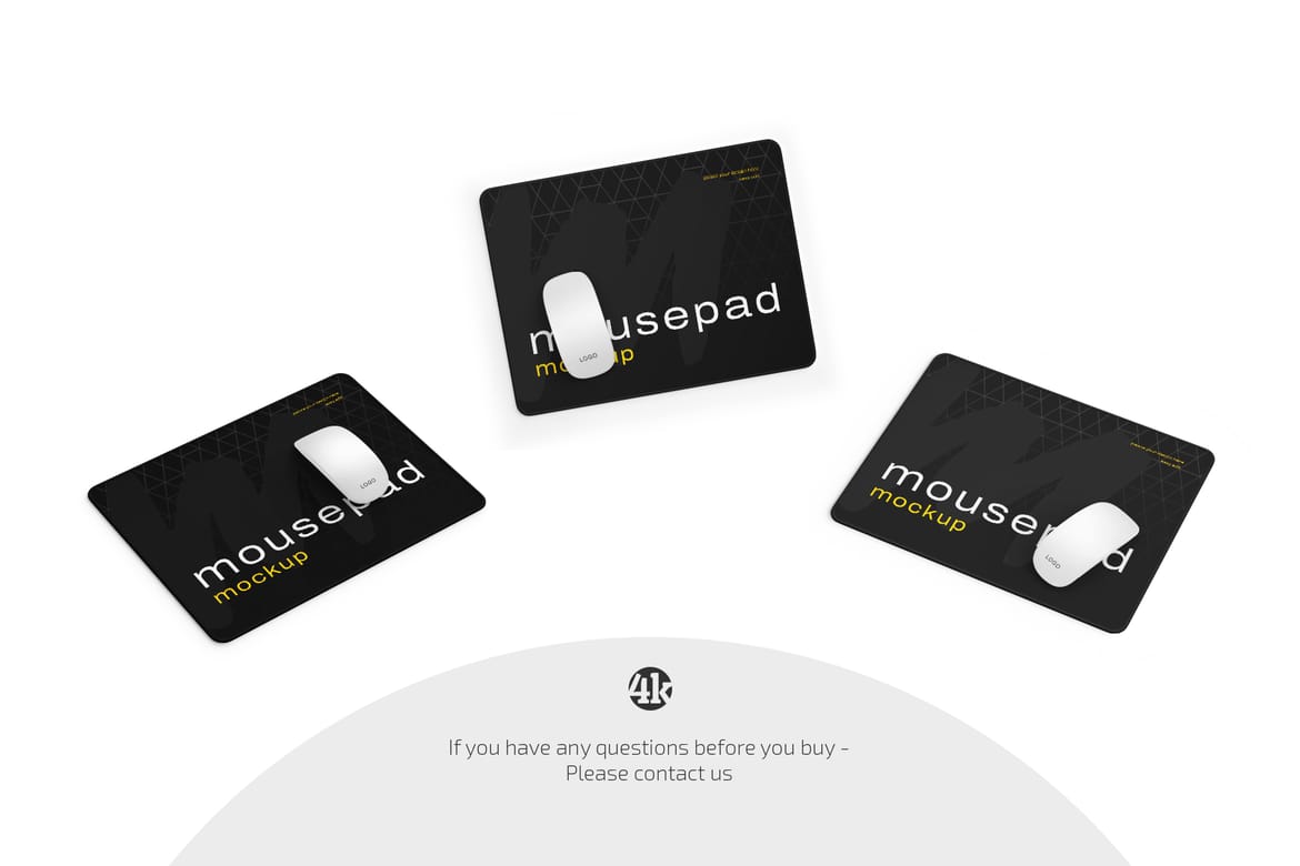 Mouse Pad Mockup Set