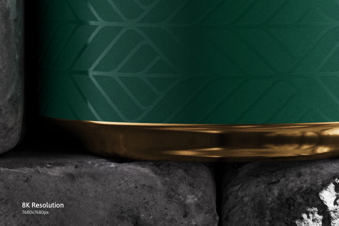 500ml Can Mockup | Brick Scene 003