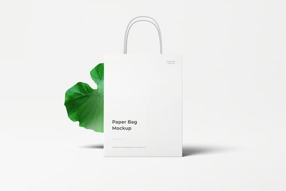 High Quality Paper Bag Mockup