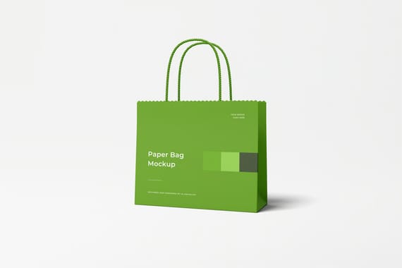 High Quality Paper Bag Mockup