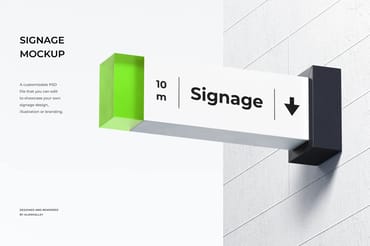 High Quality Signage Mockup