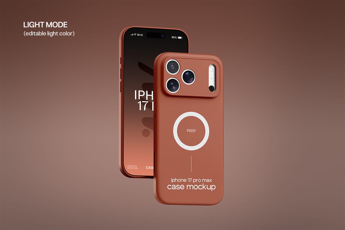 Minimal iPhone 17 Pro Case Mockup