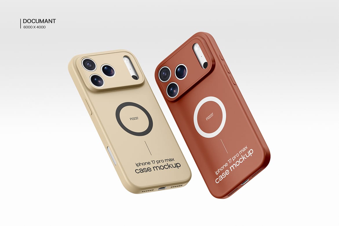 Minimal iPhone 17 Pro Case Mockup