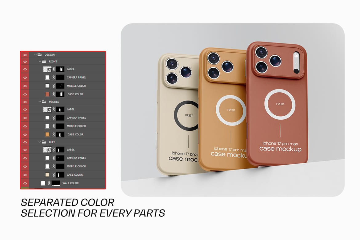 Minimal iPhone 17 Pro Case Mockup