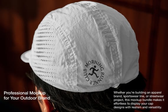 Outdoor Running Cap Mockup (with Models)