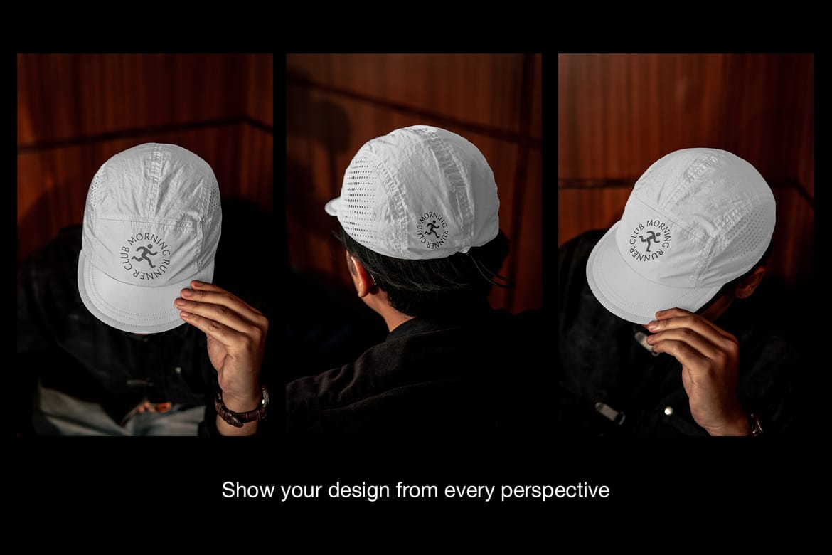 Outdoor Running Cap Mockup (with Models)