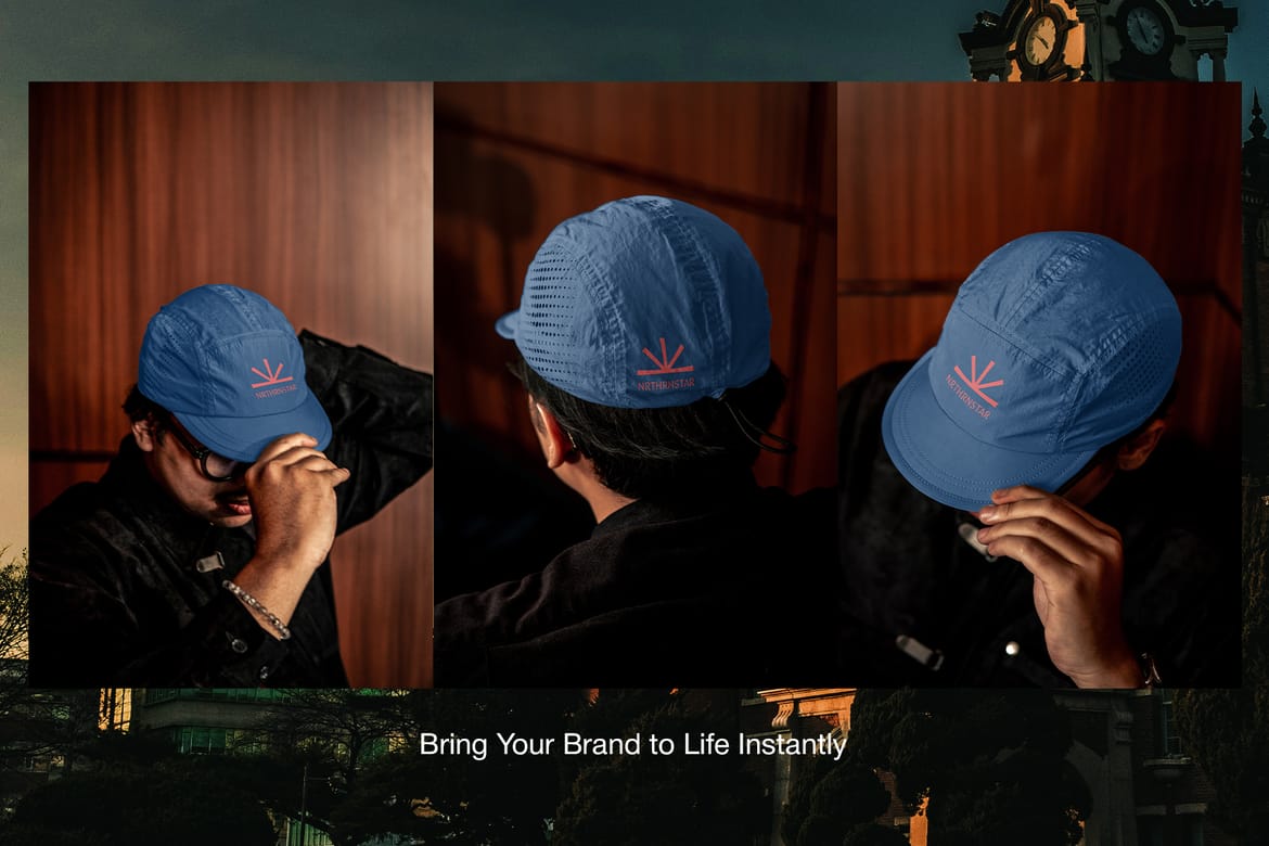 Outdoor Running Cap Mockup (with Models)