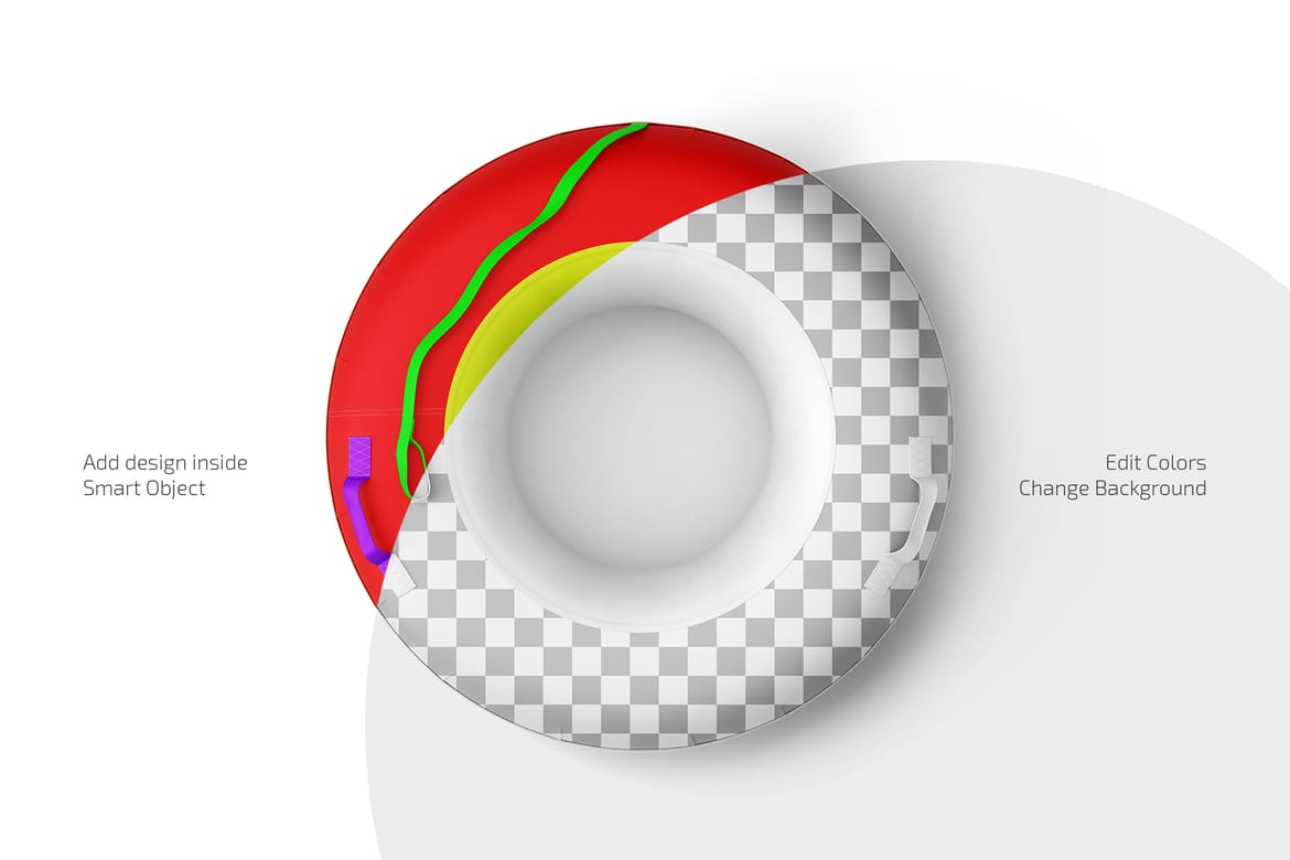 Snow Tubing Mockup Set