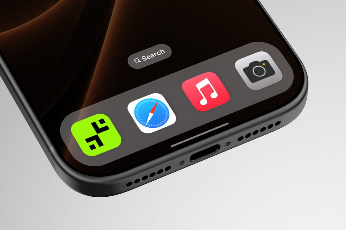 Close-up iPhone 17 Pro Max Mockup