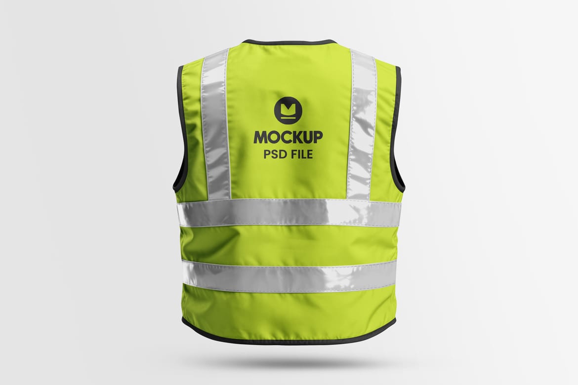 High Quality Construction Vest Mockup
