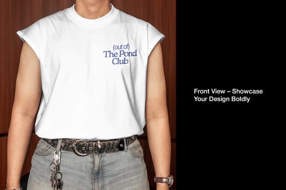 Sleveless T-Shirt (With Model)