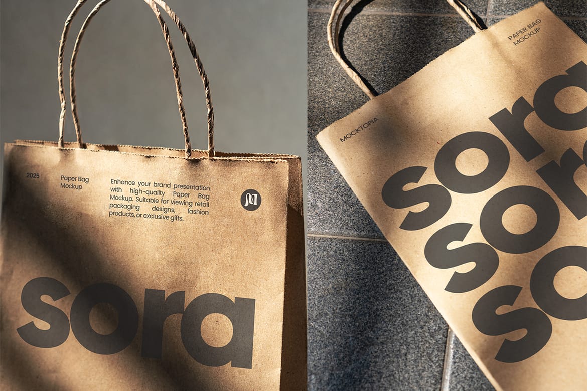 Sora - Paper Bag Mockup