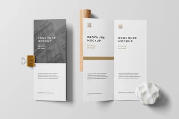 Bifold Brochure Mockup For Branding