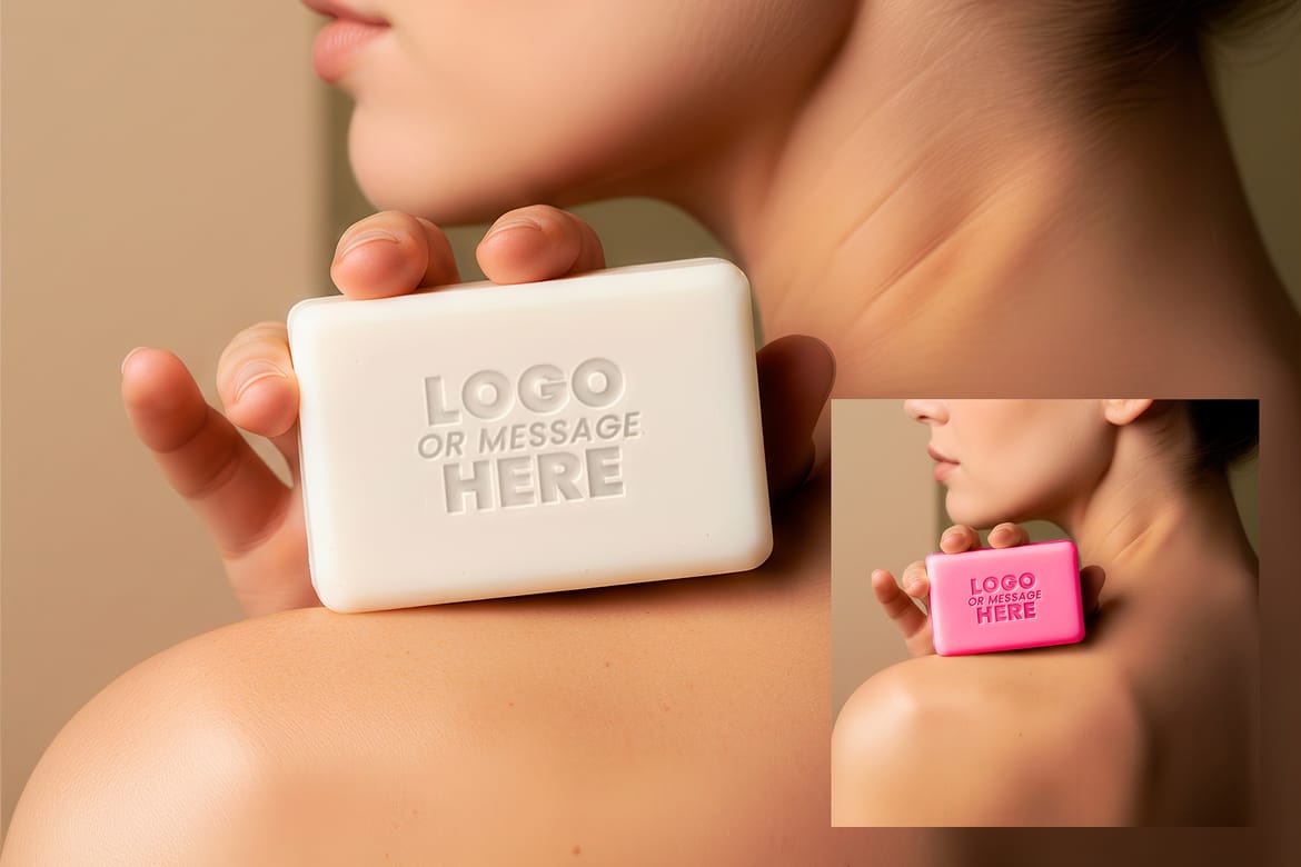 Soap Logo or Message Mockups