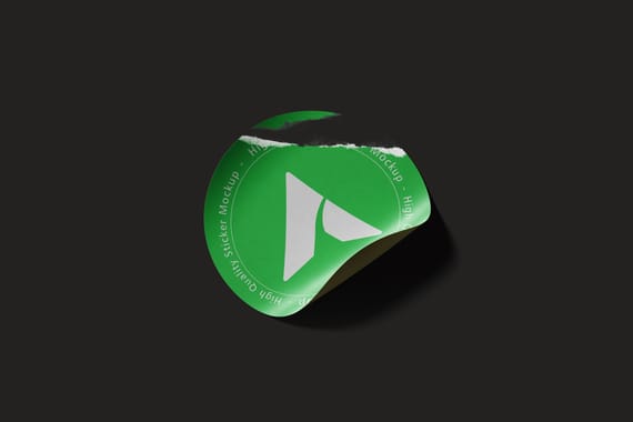 High Quality Torn Paper Sticker Mockup