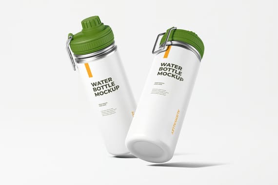 Water Bottle Mockup